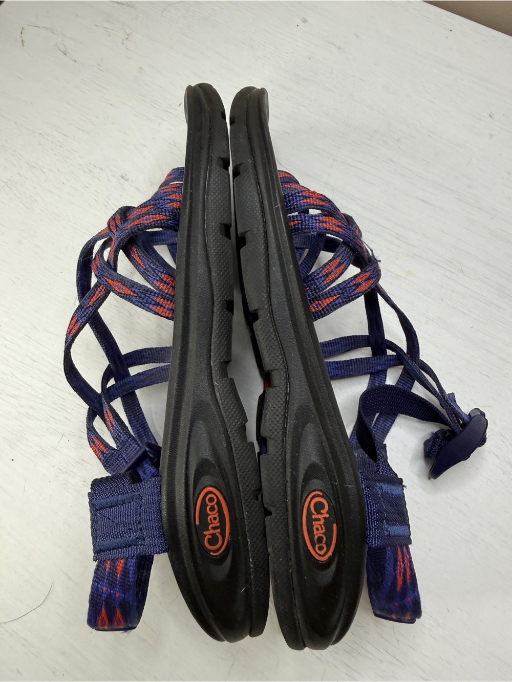 Chaco Sandals ZVOLV X2 Womens 7 Volcanic Blue Orange - Picture 9 of 11
